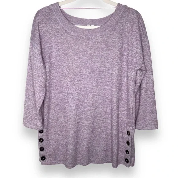 Cable & Gauge Lavender Purple Lightweight Sweater Shirt Size Small - Picture 1 of 6